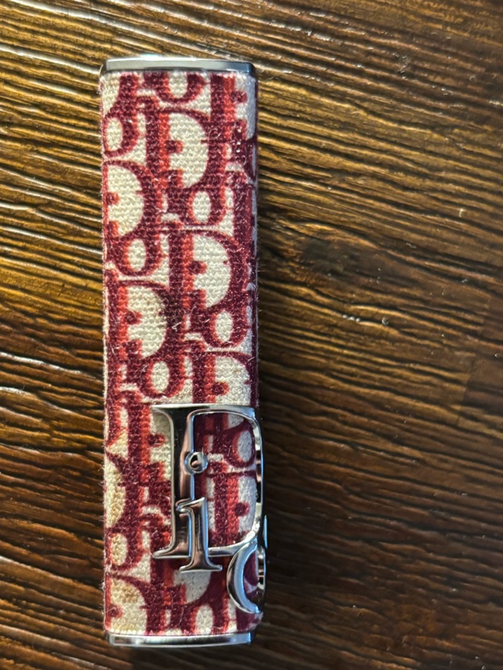 Dior Red Beige Monogram Lipstick Case - Picture 6 of 6